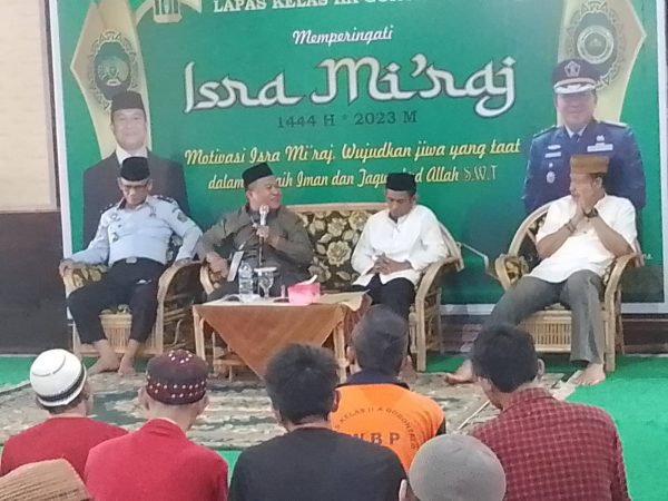 Antusias Warga Binaan Lapas Kelas IIA Gorontalo Sambut Isra Mi’raj 1444 H