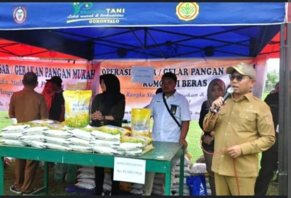 Tekan Inflasi Penjagub Gorontalo Gelar Pangan Murah