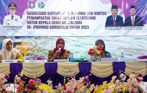 Diskominfotik Dukung Kepsek SMA dan SMK Gunakan Tanda Tangan Elektronik