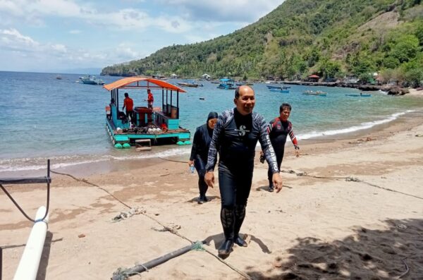 Exco Malaysia Kagum Dengan Keindahan Taman Laut Olele dan Wisata Hiu Paus