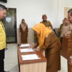 Dinas Kominfotik Gorontalo Gelar Sertijab Pejabat Struktural