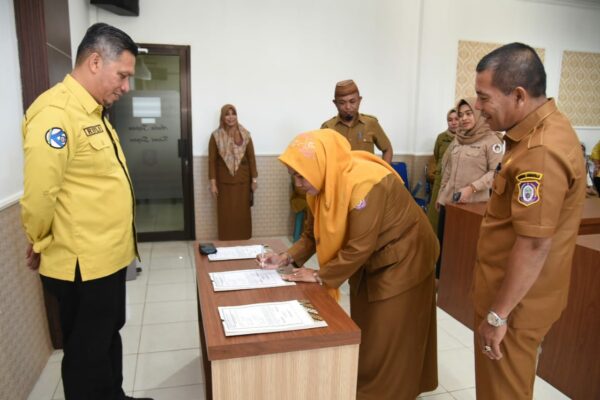 Dinas Kominfotik Gorontalo Gelar Sertijab Pejabat Struktural