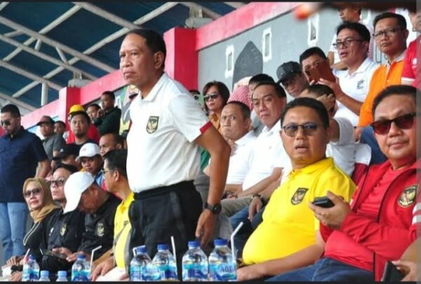 Laga Persahabatan Tim Liga 3 PS Boalemo Vs Persidago ditonton Menpora