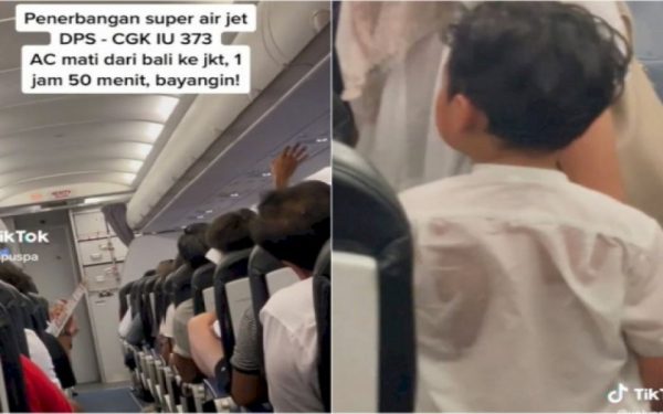 Viral! Penumpang Super Air Jet Kepanasan