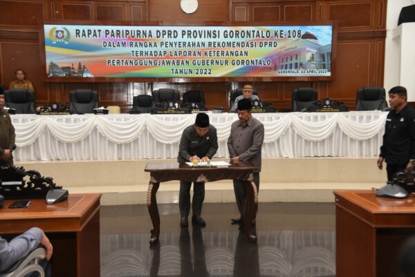 11 Rekomendasi DPRD atas LKPJ Gubernur Gorontalo 2022