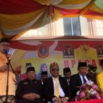 Asisten Pemerintahan dan Kesejahteraan Rakyat Abdulwahab Paudi didaulati Bacakan Kilas Balik Perjuangan Pembentukan Kabupaten Gorontalo Utara