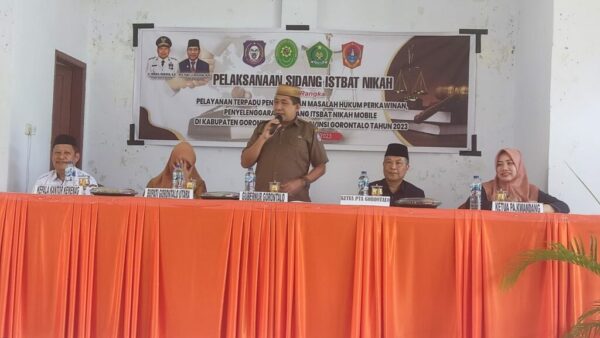 Pemprov Bersama PA Kwandang Gelar Pelayanan Terpadu Sidang Isbat Nikah