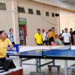 Meriahkan HUT Bolmut ke-16 Bupati Thariq Tampil Juga Dicabang Tenis Meja