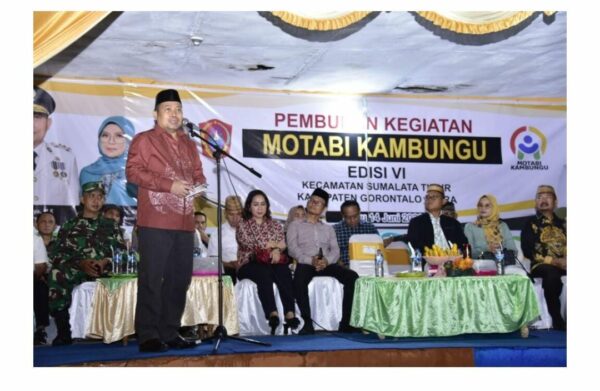 Ikut “Motabi Kambungu” di Sumalata Timur, Penjagub Bawa Bantuan Rp2 Miliar