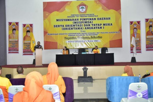 Penjagub Ismail Buka MUSPIMDA Kosgoro 1957 Gorontalo