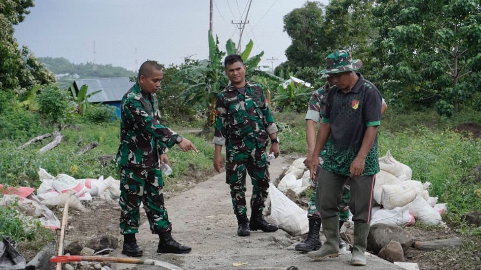Dansatgas Pantau Lokasi TMMD Ke-117 Minta Kekompakan Terus Terjaga