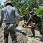 Hari Ke – 13 TMMD 117, Pembangunan Jalan 900 Meter Mencapai 79 Persen