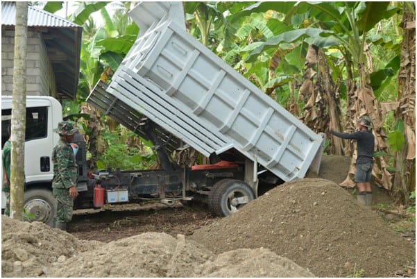 Material Terus Digelontorkan Ke Sasaran TMMD Ke – 117