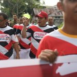 Penjagub Gorontalo Ikuti Jalan Sehat Bersama Meriahkan HUT SMANSA Limboto