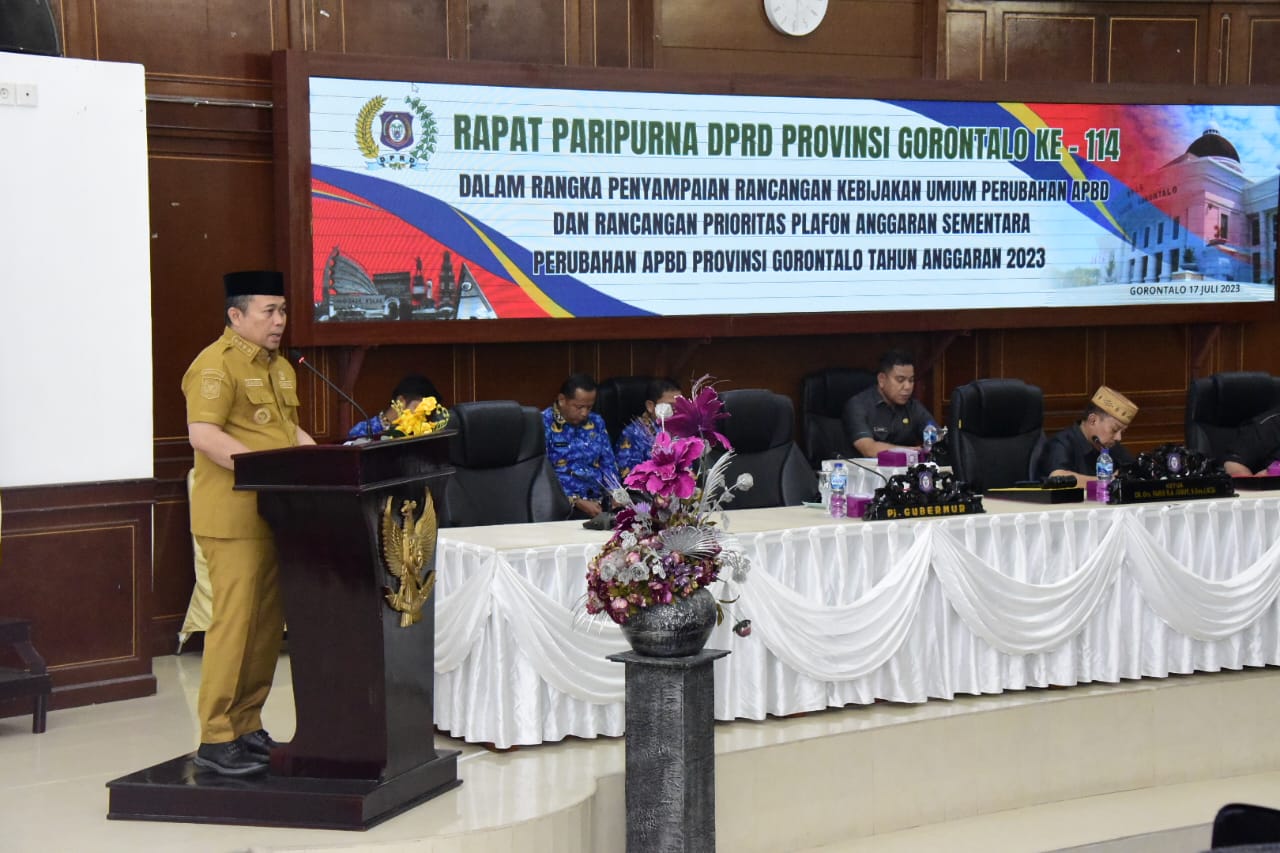 Perubahan KUA-PPAS 2023 Disampaikan ke DPRD Provinsi Gorontalo