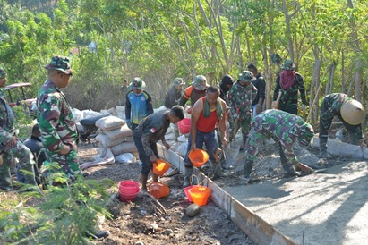 Rabat Beton Program TMMD Terus di Kebut