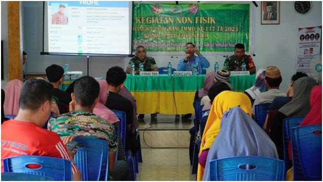 Sosialisasi Pelayanan Kependudukan Dalam Rangka Program TMMD Ke-117
