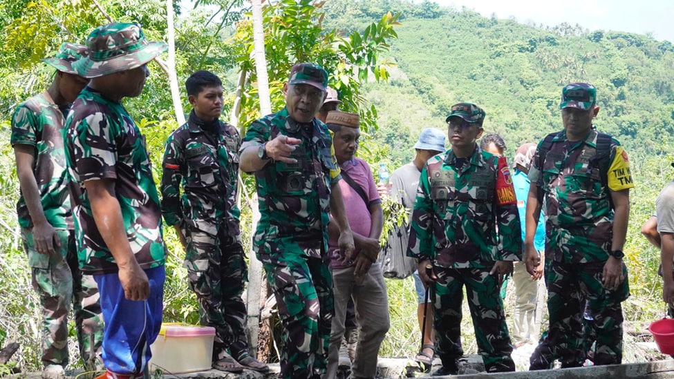 Tim Wasev Mabes TNI AD Kunjungi Lokasi TMMD ke – 117