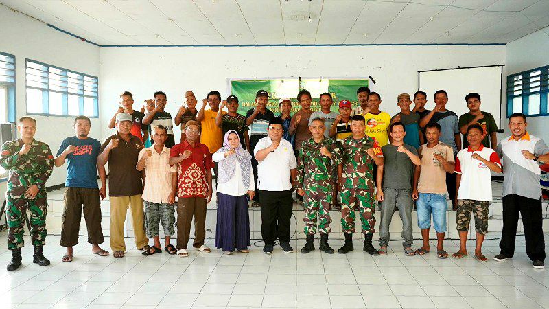 Tingkatkan Ekonomi Masyarakat, Satgas TMMD 117 Gelar Penyuluhan Perikanan