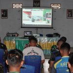 Anggota Satgas TMMD 117 Mengikuti Pengarahan Danrem 133/NW Melalui Vicon Zoom
