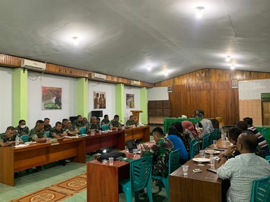 Dandim 1304/Gorontalo Gelar Rapat Persiapan Penutupan TMMD 117