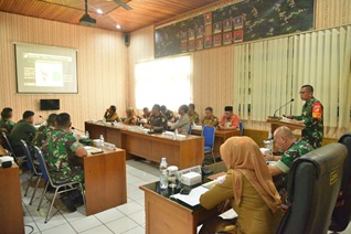 Dandim 1304/Gorontalo Paparkan Program TMMD 117 Pada Tim Wasev Kodam XIII/Merdeka
