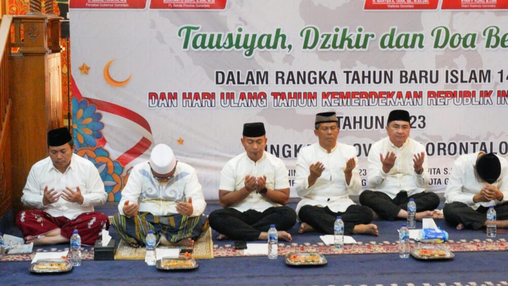 Pemprov – Pemkot Gorontalo Gelar Doa Bersama Rangkaian HUT ke-78 RI
