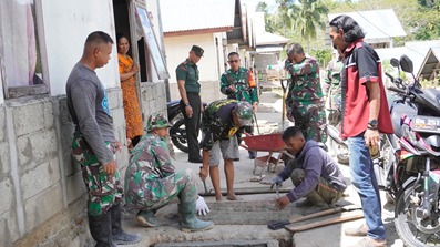 Program TMMD ke 117 Tahap II, Dansatgas Tinjau Langsung Pembuatan Jamban