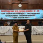 Seluruh Fraksi DPRD Gorontalo Menerima Ranperda Perubahan APBD 2023