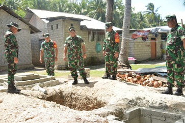 Wasev Kapok Sahli Pangdam XIII/MERDEKA Pantau Jambanisasi TMMD Reguler 117