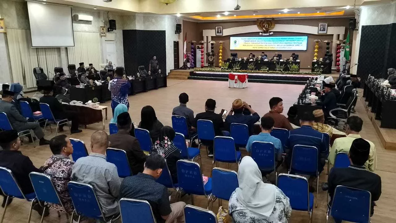 Ranperda tentang APBD-P Kota Gorontalo TA 2023 Resmi Diparipurnakan