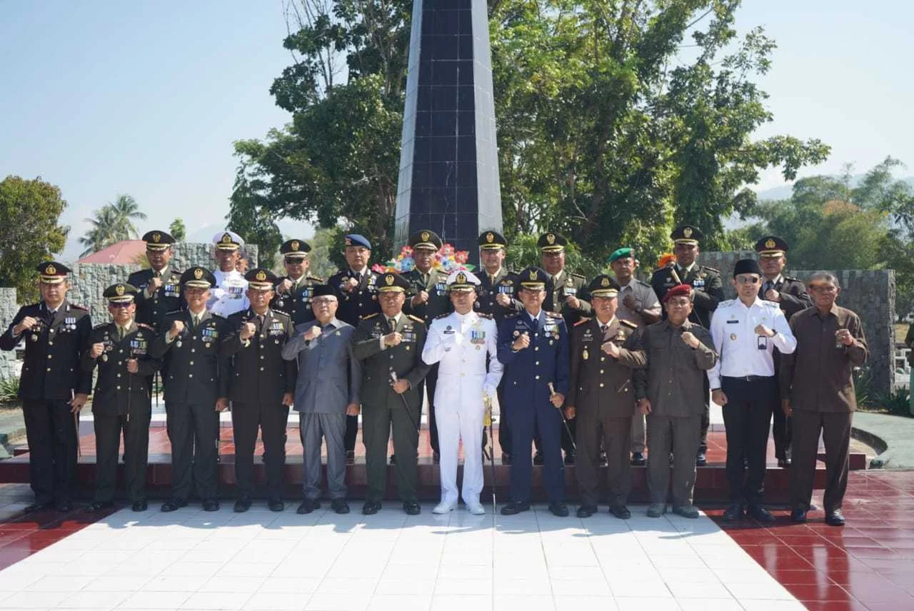 Ryan Kono Ikuti Upacara Ziarah Nasional HUT Ke-78 TNI