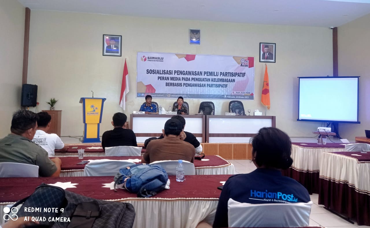 Perkuat Pengawasan Pemilu 2024, Bawaslu Pohuwato Gandeng Media Massa
