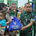 Bareng Kadis DPPKBP3A Kota Gorontalo, Dandim 1304 Salurkan Bantuan untuk Anak Resiko Stunting