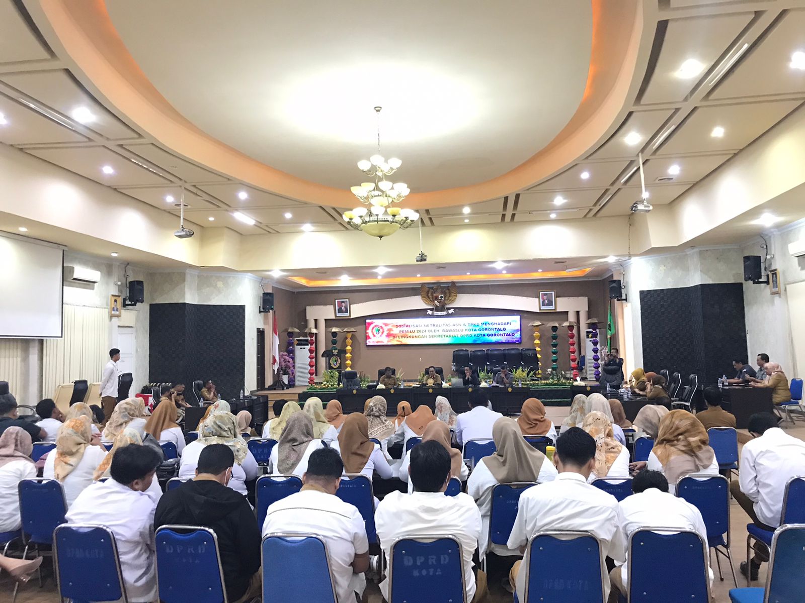 Sekretariat Dewan Kota Gorontalo Terima Sosialisasi Bawaslu, Bahas Netralitas ASN.