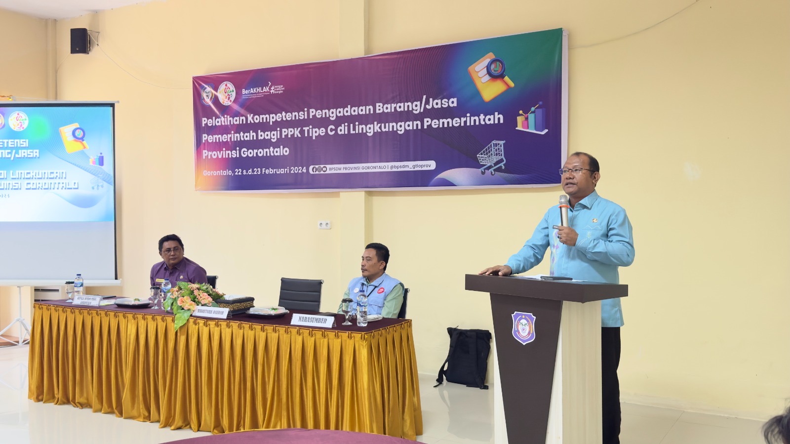 Sofian Ibrahim Apresiasi Pelatihan Kompetensi PPK di BPSDM Provinsi Gorontalo