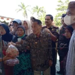 Hadiri pasar murah, Bupati Nelson harap inflasi bisa turun