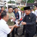 Bupati Franky Bersama Forkopimda Minsel dan Kementrian Agama, Bagikan Takjil Gratis Di RTP