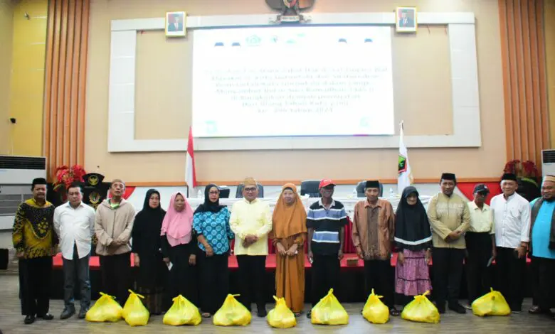 850 Warga Kebagian Bantuan Bahan Pokok dari BAZNAS