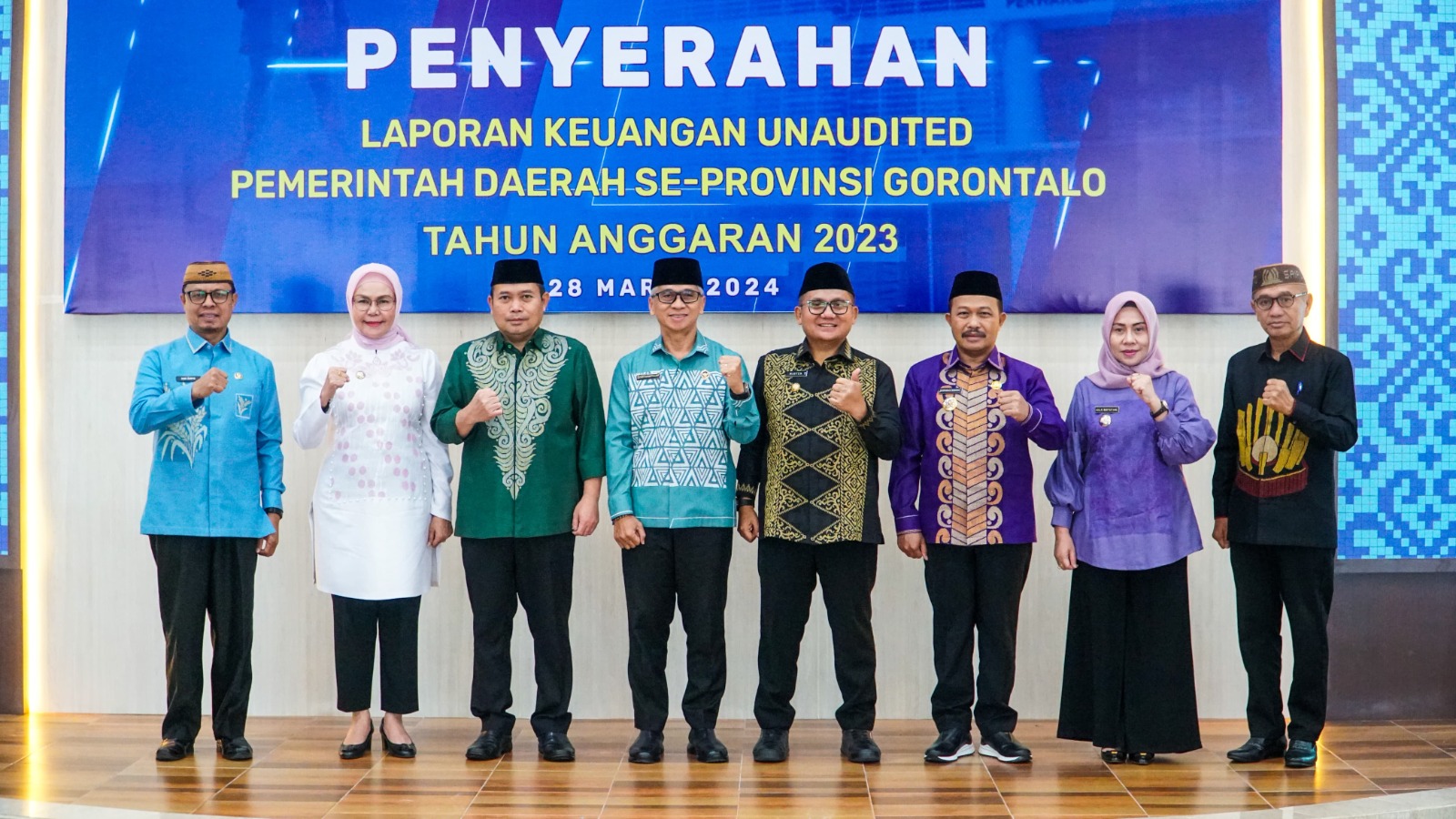 Pemprov Gorontalo Serahkan LKPD Unaudited TA 2023 ke BPK