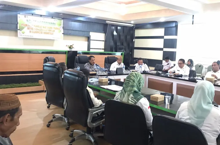 BUPATI GORONTALO GELAR RAKOR TENTANG STABILISASI PASOKAN DAN HARGA PANGAN