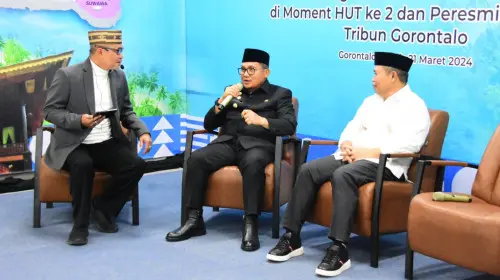 Talk Show di Kantor Baru Tribun Gorontalo, Wali Kota Bahas Hilirisasi Pertanian