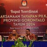 KPU Provinsi Gorontalo Gelar Rakor Tahapan Pelaksanaan Pilkada 2024