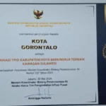 TPID Award 2023: Kota Gorontalo Ranking 2 Kategori IHK Wilayah Sulawesi
