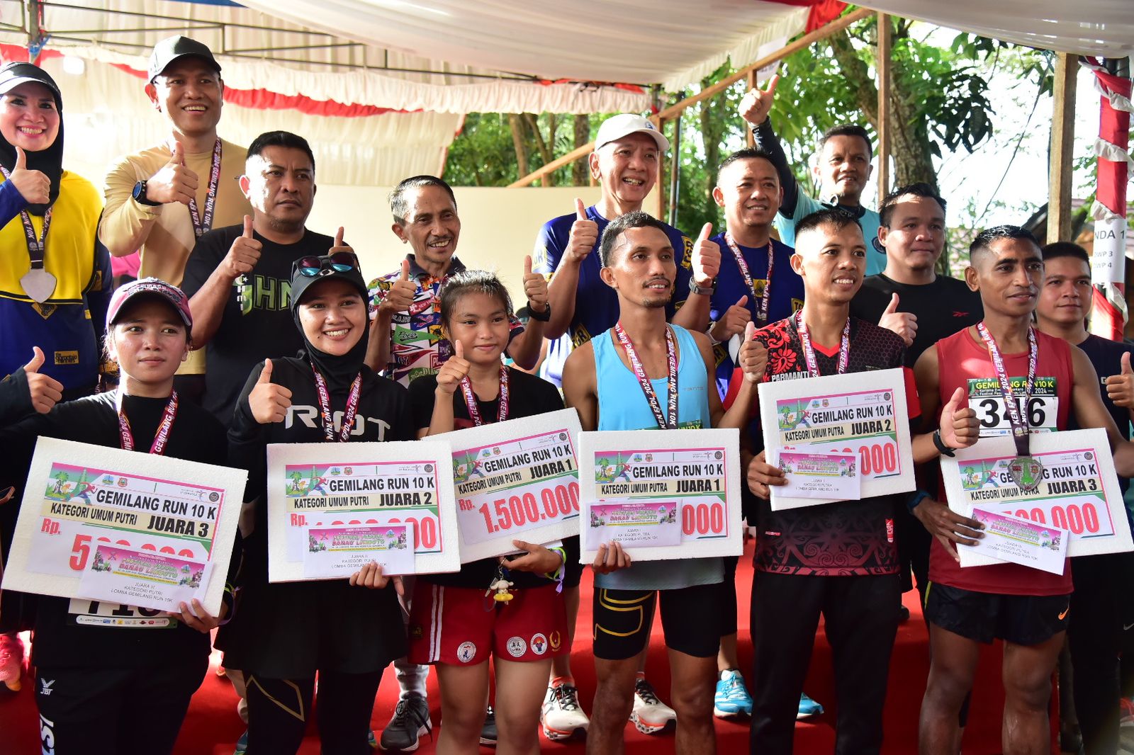 2000 Peserta Antusias Ikut Gemilang Run 10K