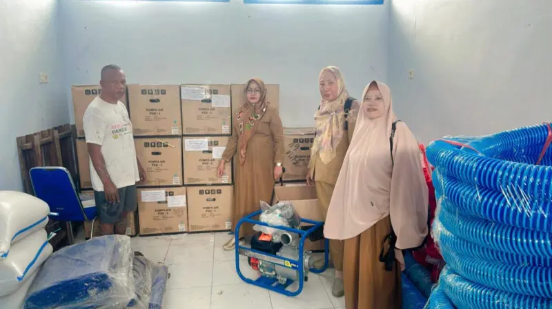 Petani di Lima Kecamatan Kebagian Bantuan 19 Pompa Air dari Kementan