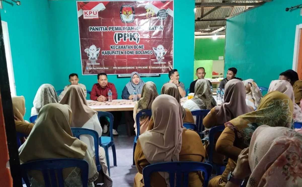 Monev Sekretariat PPK dan PPS di Bone Pesisir, KPU Bonebol Pastikan Kesiapan Badan Adhoc