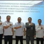 Pj Gubernur Gorontalo Perbarui MoU dan PKS dengan BPSDM Perhubungan dan PTDI-STTD