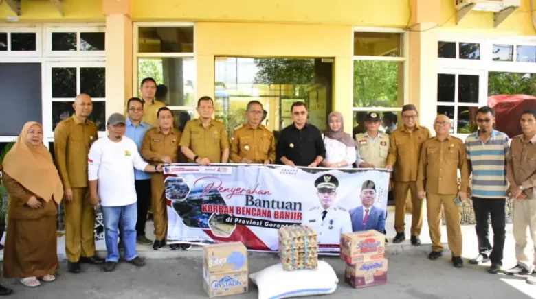 Ke Kota Gorontalo, Pemkab Bolmut Bawa Bantuan Bagi Korban Banjir
