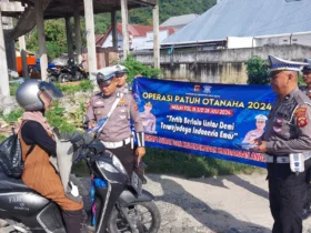 Satlantas Polresta Gorontalo Kota Utamakan Penindakan Teguran Tertulis pada Operasi Patuh Otanaha 2024
